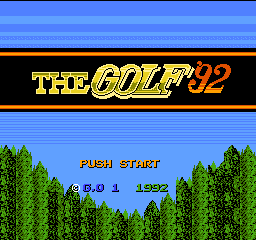 Golf '92, The (Japan) Title Screen